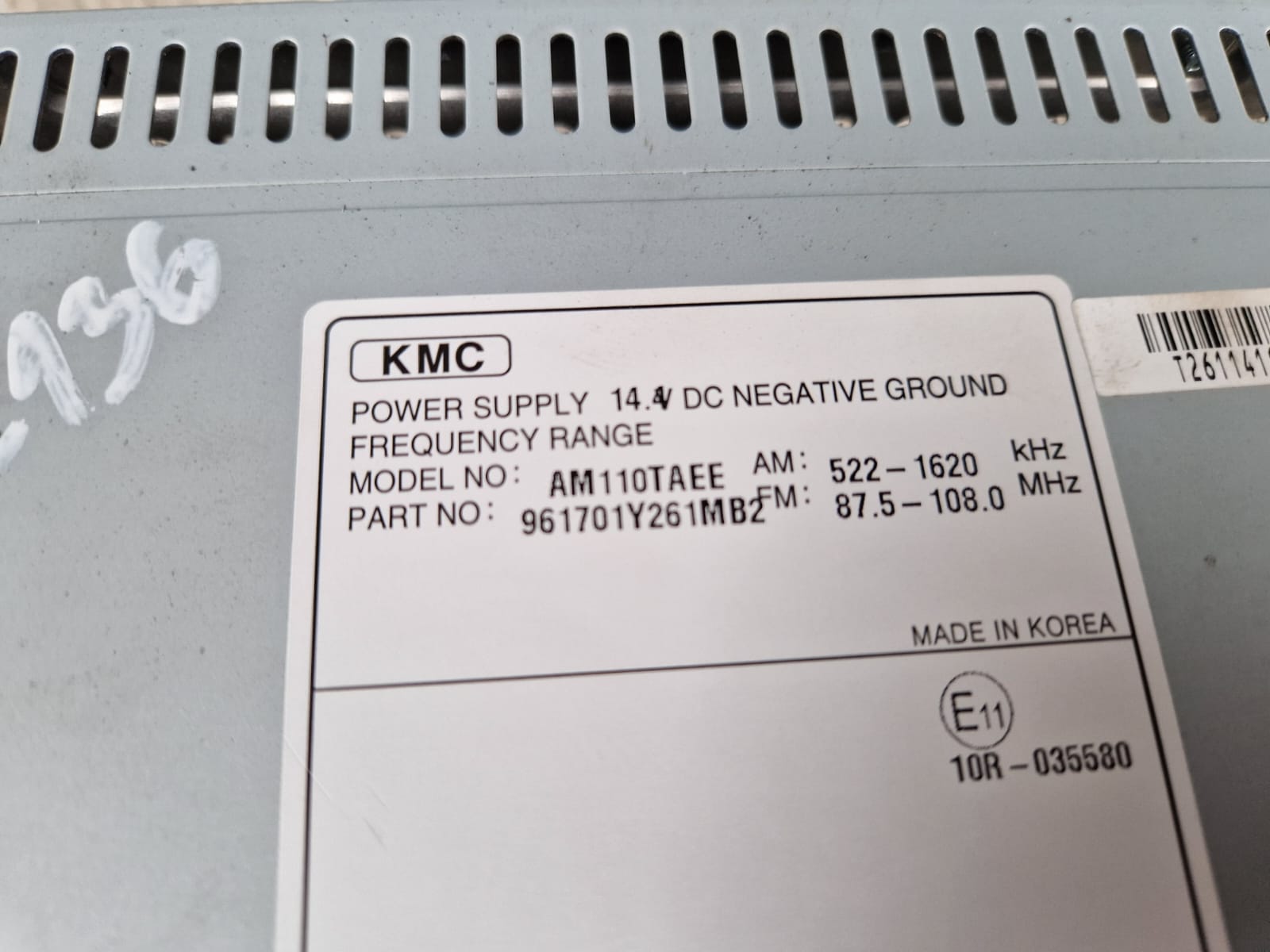 Radio CD MPC Bluetooth Kia Picanto 20112016 god 961701Y261MB2